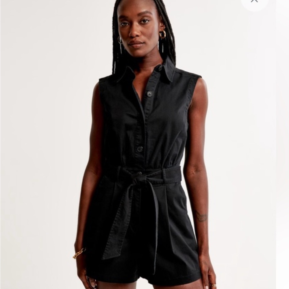 Abercrombie & Fitch Black Tailored Jumpsuit